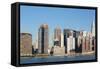 New York City Skyline with Empire State and Chrysler Buildings Photo Poster-null-Framed Stretched Canvas