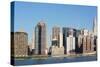 New York City Skyline with Empire State and Chrysler Buildings Photo Poster-null-Stretched Canvas