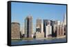 New York City Skyline with Empire State and Chrysler Buildings Photo Poster-null-Framed Stretched Canvas