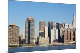 New York City Skyline with Empire State and Chrysler Buildings Photo Poster-null-Mounted Poster
