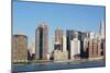 New York City Skyline with Empire State and Chrysler Buildings Photo Poster-null-Mounted Poster