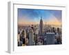 New York City Skyline with Urban Skyscrapers and Rainbow.-TTstudio-Framed Photographic Print