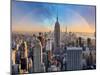 New York City Skyline with Urban Skyscrapers and Rainbow.-TTstudio-Mounted Photographic Print