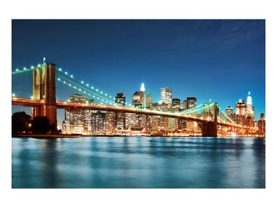 'New York City Skyline' Premium Giclee Print | AllPosters.com