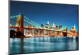 New York City Skyline-null-Mounted Art Print