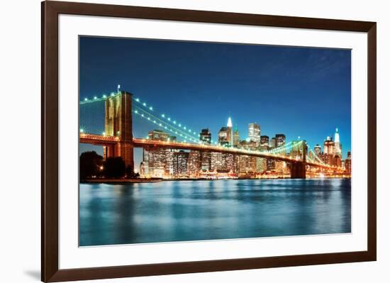 New York City Skyline-null-Framed Art Print