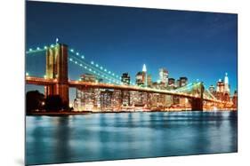 New York City Skyline-null-Mounted Art Print