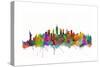 New York City Skyline-Michael Tompsett-Stretched Canvas