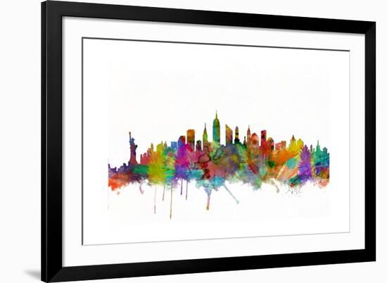 New York City Skyline-Michael Tompsett-Framed Art Print