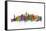 New York City Skyline-Michael Tompsett-Framed Stretched Canvas