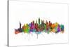 New York City Skyline-Michael Tompsett-Stretched Canvas