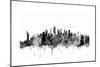 New York City Skyline-Michael Tompsett-Mounted Art Print