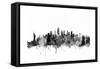 New York City Skyline-Michael Tompsett-Framed Stretched Canvas