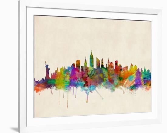 New York City Skyline-Michael Tompsett-Framed Art Print