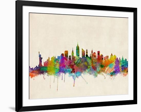 New York City Skyline-Michael Tompsett-Framed Art Print