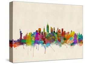 New York City Skyline-Michael Tompsett-Stretched Canvas