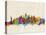 New York City Skyline-Michael Tompsett-Stretched Canvas