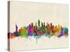 New York City Skyline-Michael Tompsett-Stretched Canvas