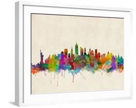 New York City Skyline-Michael Tompsett-Framed Art Print