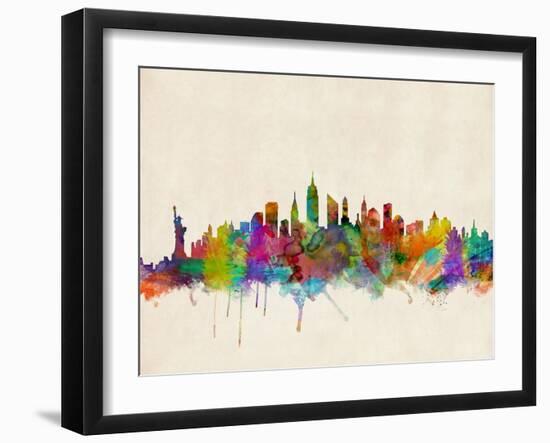 New York City Skyline-Michael Tompsett-Framed Art Print