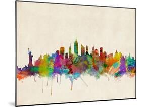 New York City Skyline-Michael Tompsett-Mounted Art Print