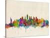 New York City Skyline-Michael Tompsett-Stretched Canvas