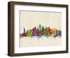 New York City Skyline-Michael Tompsett-Framed Art Print