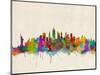 New York City Skyline-Michael Tompsett-Mounted Art Print