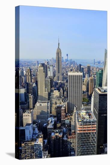 New York City Skyline-Patrick Warneka-Stretched Canvas