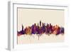 New York City Skyline-Michael Tompsett-Framed Art Print