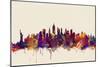 New York City Skyline-Michael Tompsett-Mounted Art Print