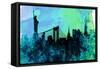 New York City Skyline-NaxArt-Framed Stretched Canvas