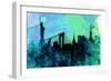 New York City Skyline-NaxArt-Framed Art Print