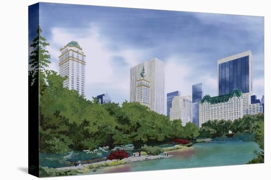 New York City Skyline-Kestrel Michaud-Stretched Canvas