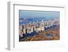 New York City Skyscrapers in Midtown Manhattan Aerial Panorama View in the Day with Central Park An-Songquan Deng-Framed Photographic Print