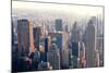 New York City Skyscrapers in Midtown Manhattan Aerial Panorama View in the Day.-Songquan Deng-Mounted Photographic Print