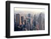 New York City Skyscrapers in Midtown Manhattan Aerial Panorama View in the Day.-Songquan Deng-Framed Photographic Print