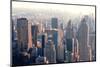 New York City Skyscrapers in Midtown Manhattan Aerial Panorama View in the Day.-Songquan Deng-Mounted Photographic Print