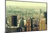 New York City Skyscrapers Rooftop Urban View.-Songquan Deng-Mounted Photographic Print