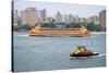 New York City Staten Island Ferry Photo Print Poster-null-Stretched Canvas