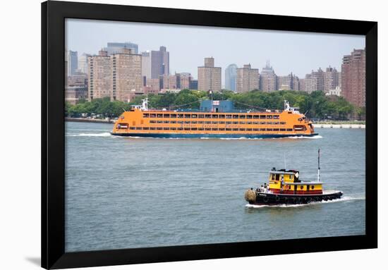 New York City Staten Island Ferry-null-Framed Photo