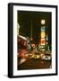 New York city street at night-null-Framed Photographic Print