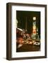 New York city street at night-null-Framed Photographic Print