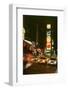 New York city street at night-null-Framed Photographic Print