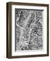 New York City Street Map-Michael Tompsett-Framed Art Print