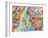 New York City Street Map-Tompsett Michael-Framed Art Print