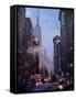 New York City Street Scene Fifth Avenue-Markus Bleichner-Framed Stretched Canvas