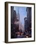 New York City Street Scene Fifth Avenue-Markus Bleichner-Framed Art Print