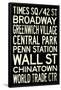 New York City Subway Style Vintage RetroMetro Travel Poster-null-Framed Poster