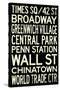 New York City Subway Style Vintage RetroMetro Travel Poster-null-Stretched Canvas